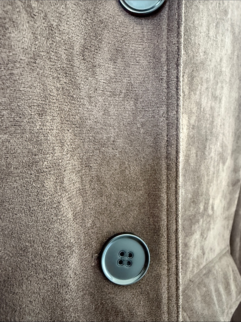 Zara Chocolate Brown Suede Trench Coat - Picture 5 of 5